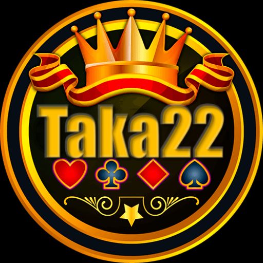 Taka22 cartoon characters with coins and a mobile gaming interface in Bangladesh style